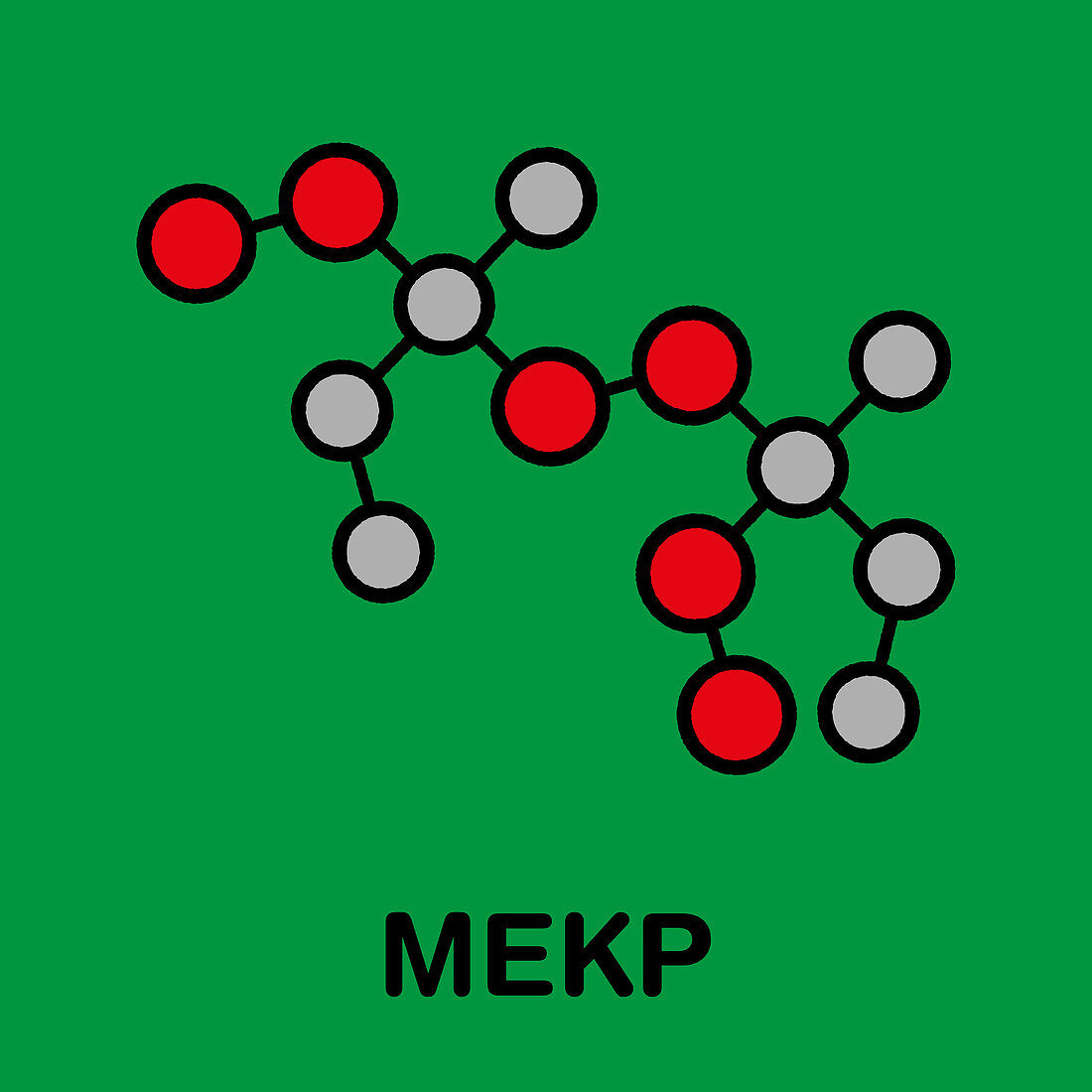 Methyl ethyl ketone peroxide explosive molecule