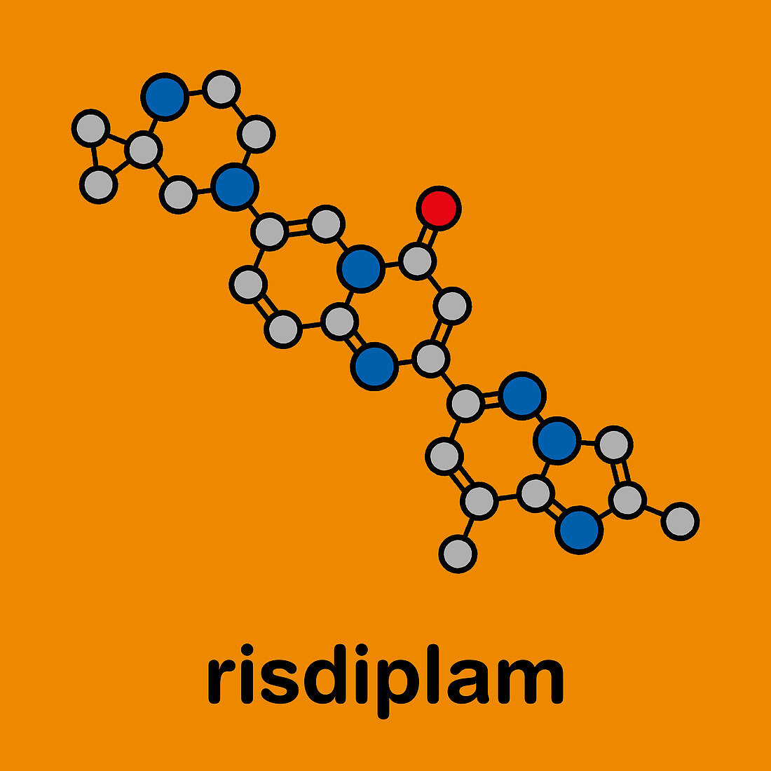 Risdiplam Spinal muscular Atrophy drug molecule
