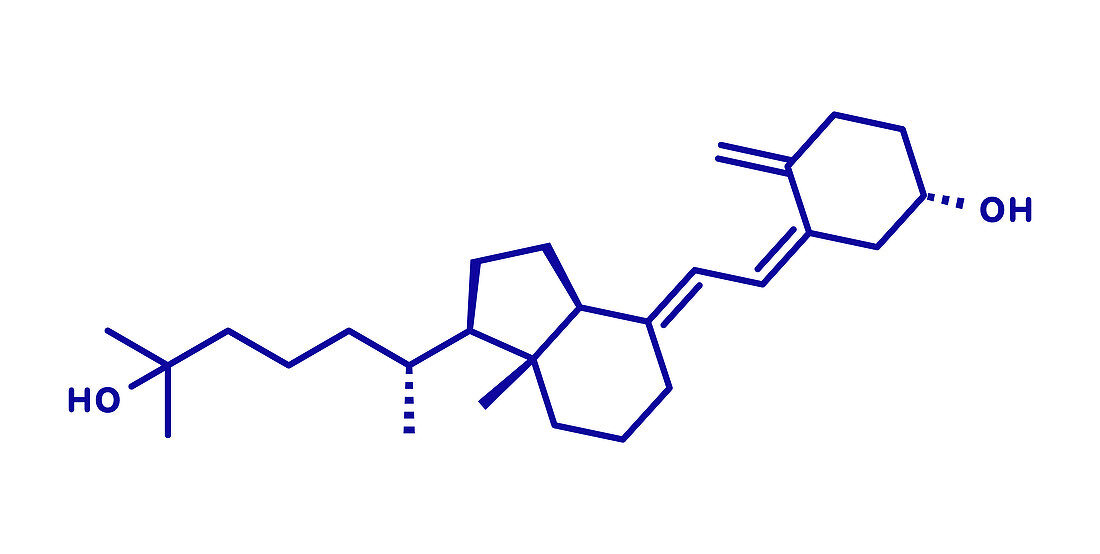 Calcifediol molecule, illustration