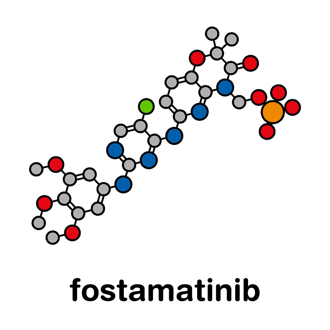 Fostamatinib rheumatoid arthritis drug, illustration