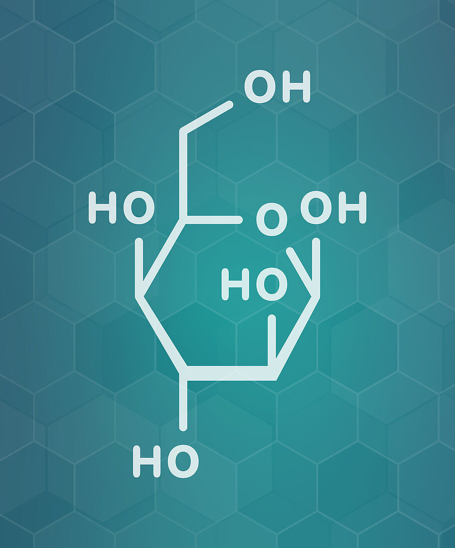 Idose molecule, illustration