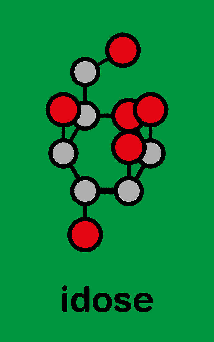 Idose molecule, illustration