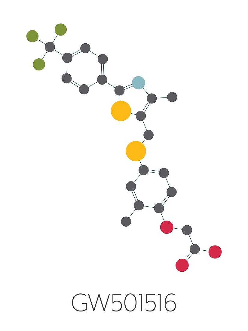 Endurobol performance enhancing drug molecule, illustration