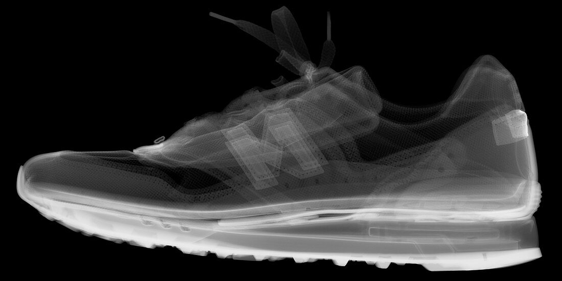 Running shoe, X-ray