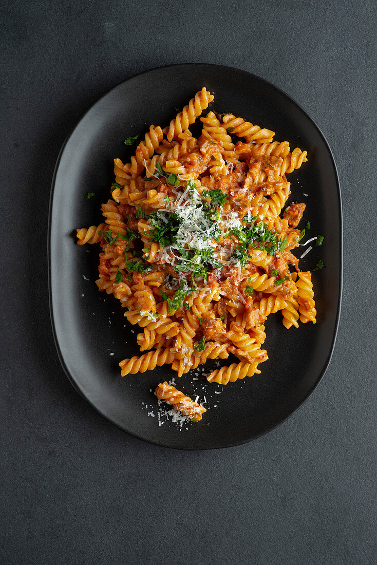 Pasta with tomato sauce