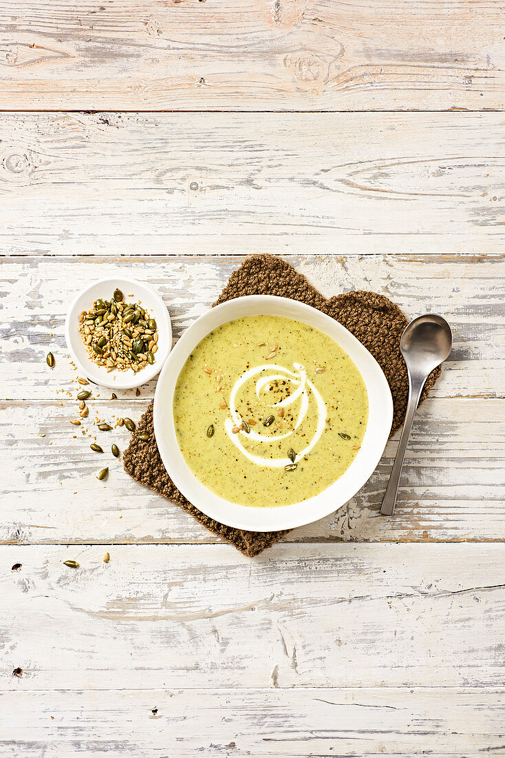 Broccoli Ginger and Coconut Soup