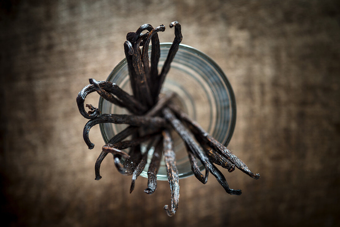 Vanilla Beans in a glass