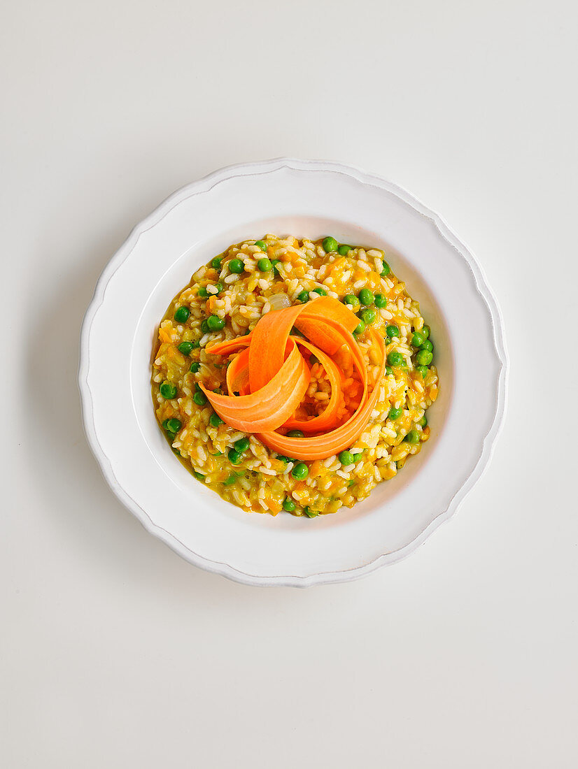 Pea and Carrot Risotto
