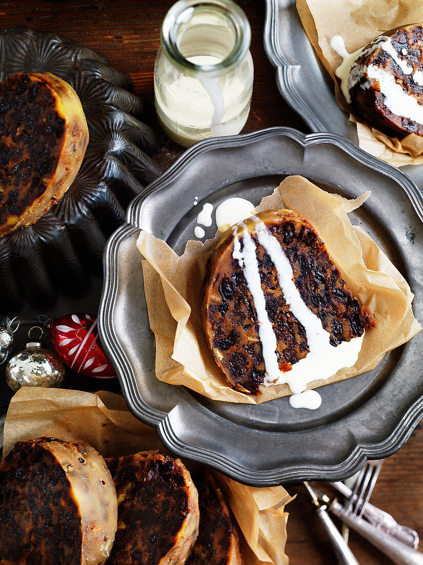 Christmaspudding mit Brandysauce