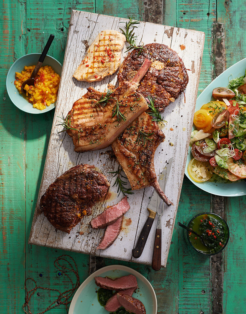 Argentinische Steaks vom Grill