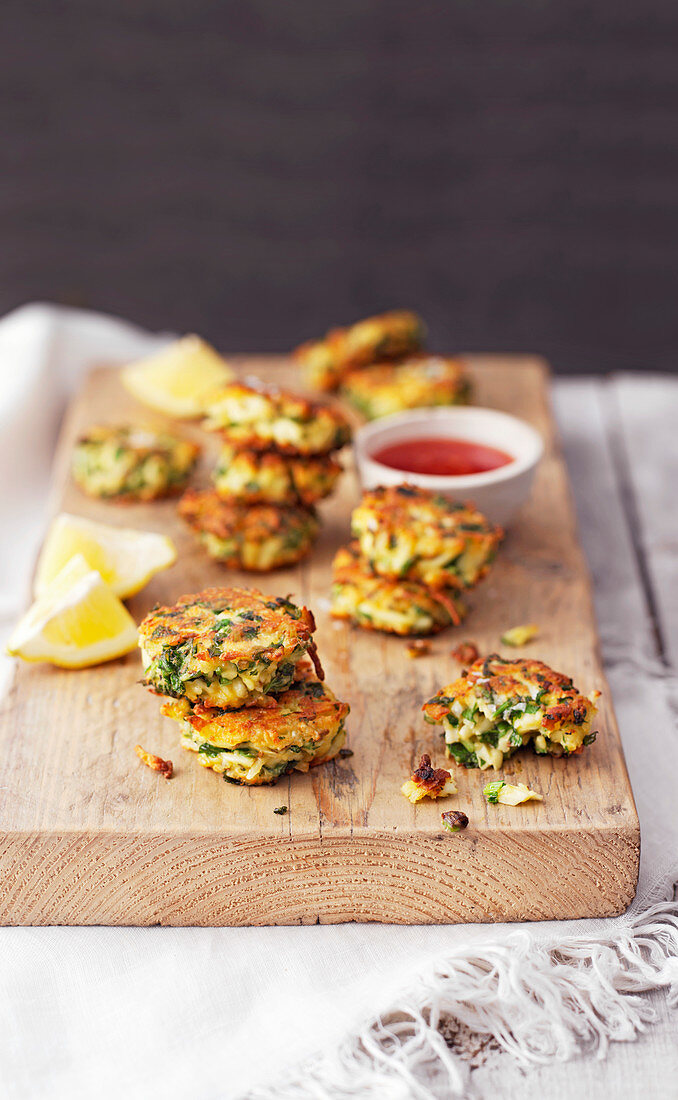 Fritters mit Kräutern