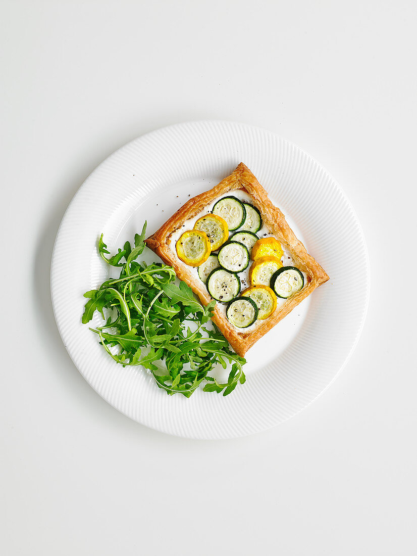 Courgette and Ricotta Tartlet