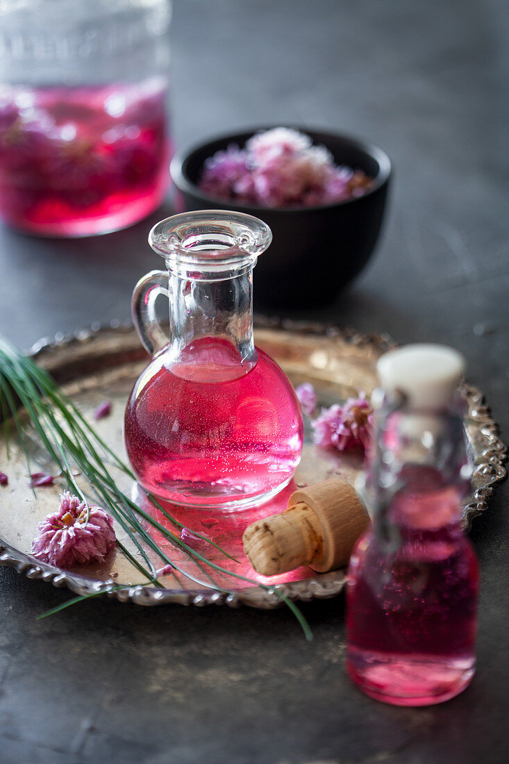 Chive blossom vinegar