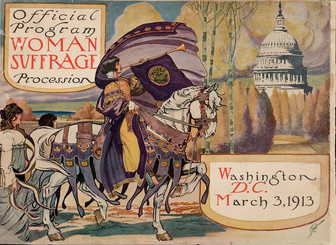 Woman Suffrage Procession program, 1913