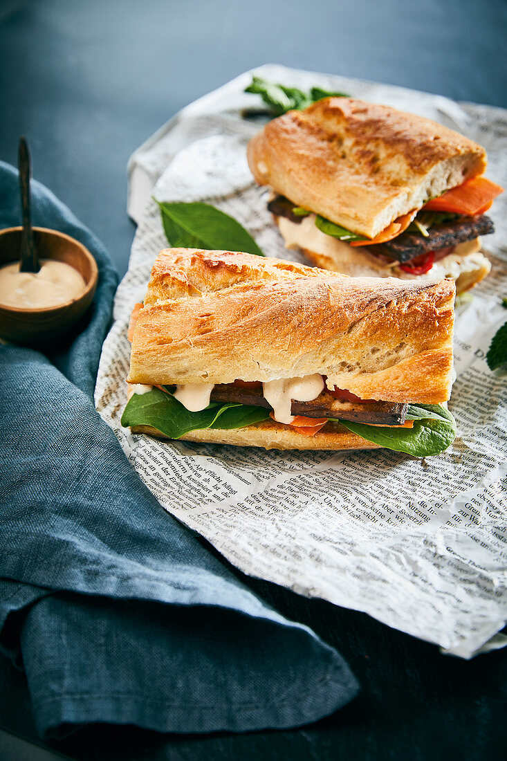 A vegan bánh mi – Vietnamese sandwich
