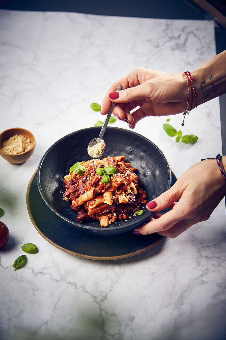 Chili con Pasta (vegan)