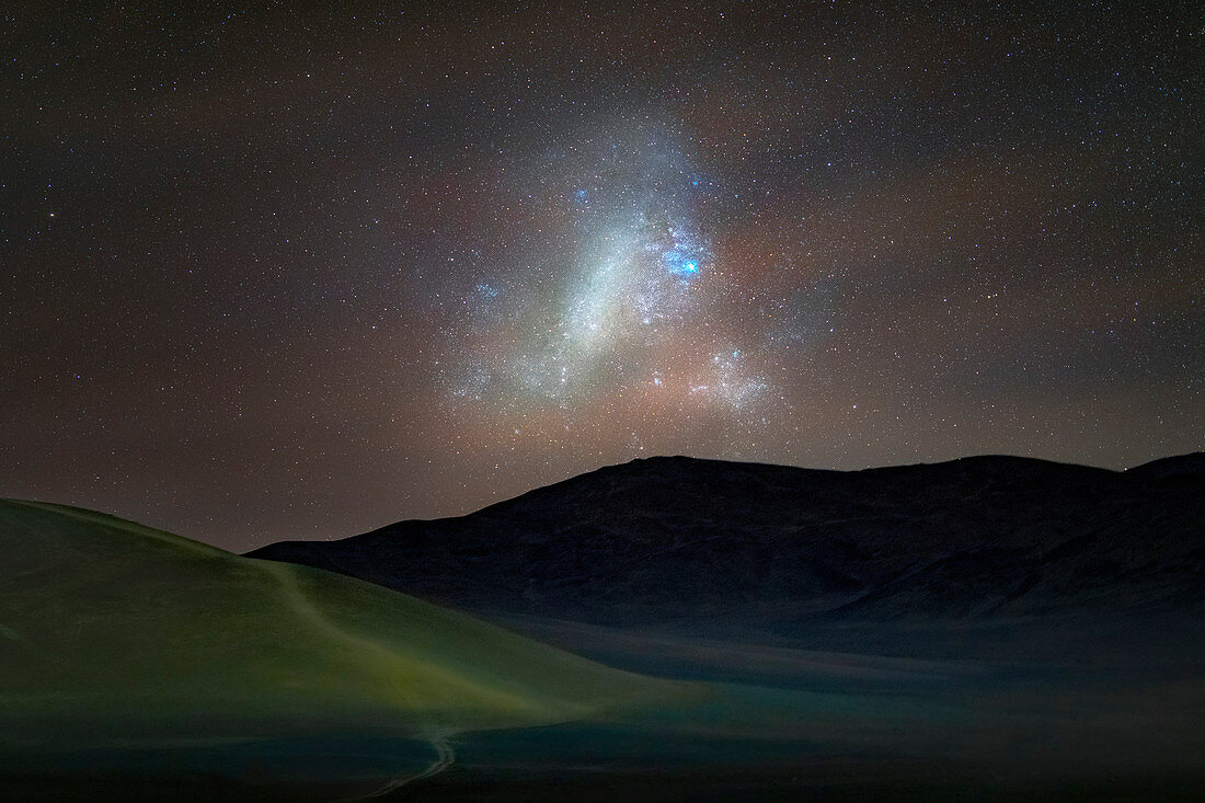 Large Magellanic Cloud over Atacama desert, Chile