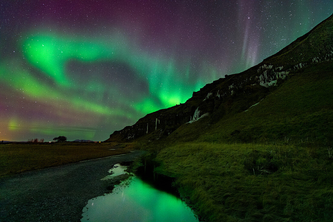 Aurora borealis over Iceland