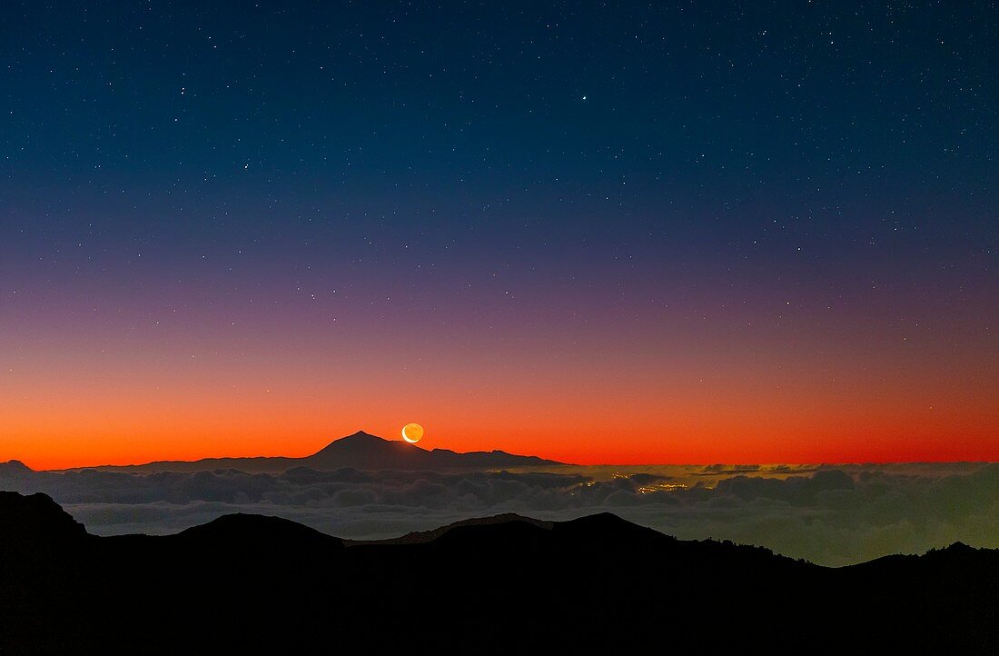 Moonrise over Tenerife, Canary Islands