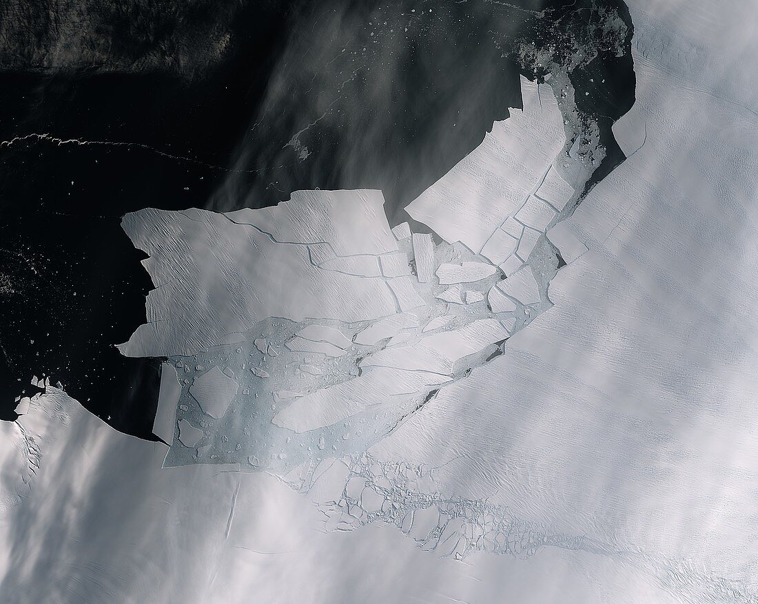 Iceberg calved from Pine Island Glacier, Antarctica