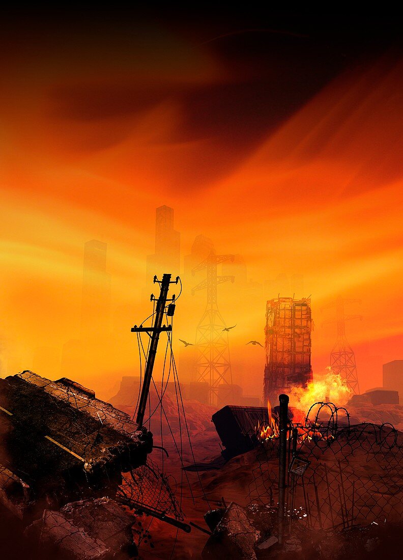 Apocalyptic Earth, illustration