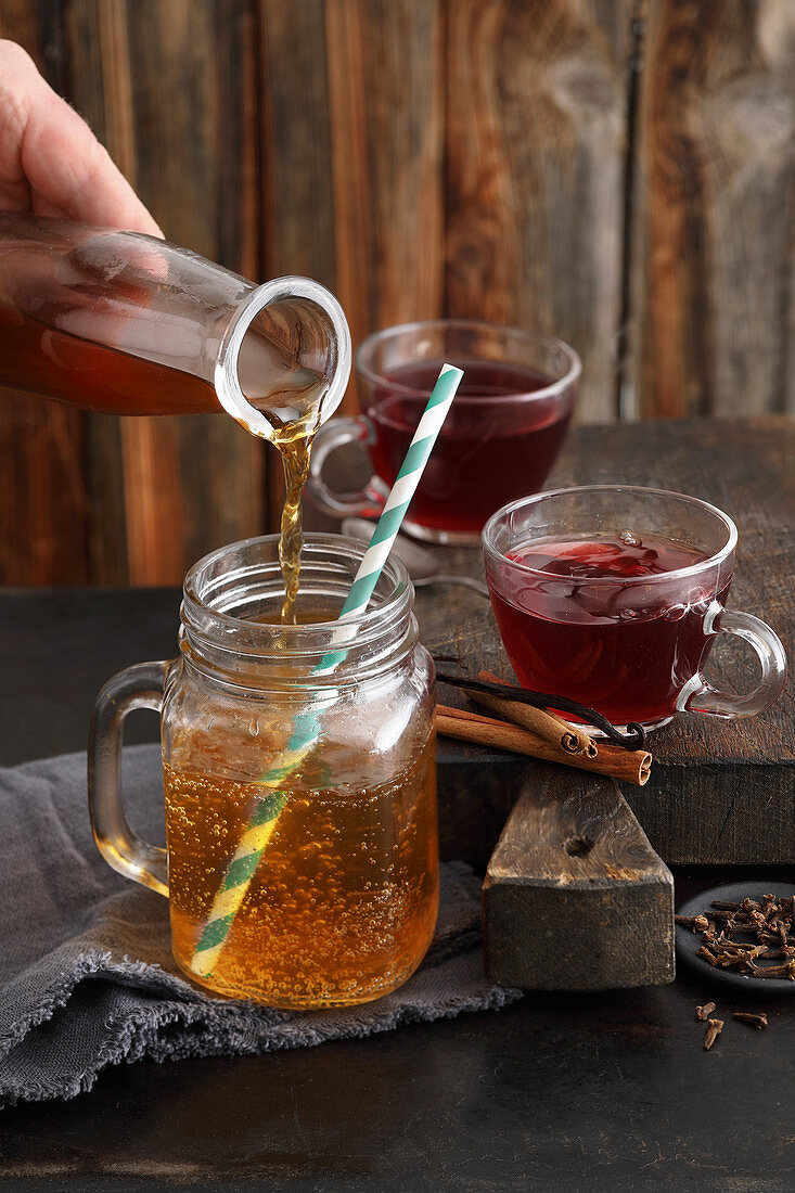 Alpine herbal lemonade and poacher's tea