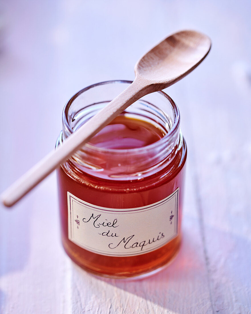 Honey in a jar