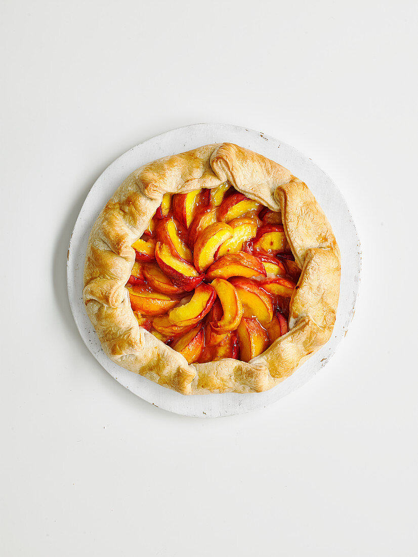 Peach galette