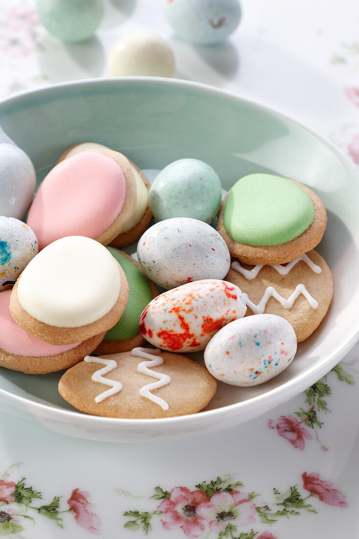 Easter cookies and sweet eggs