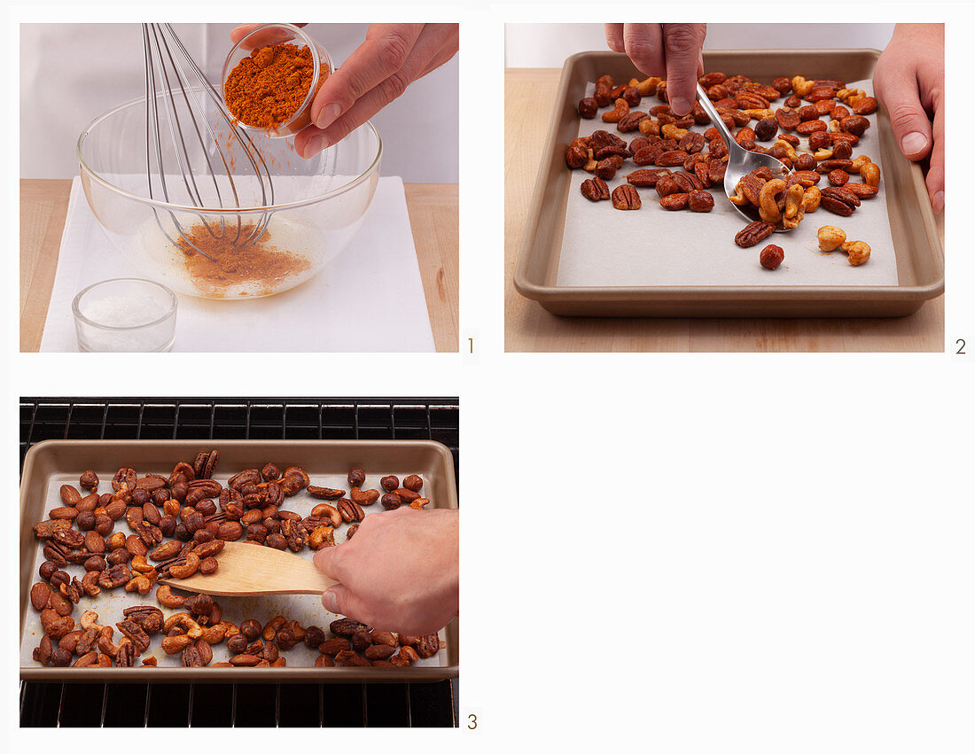 Homemade spiced nut mixture