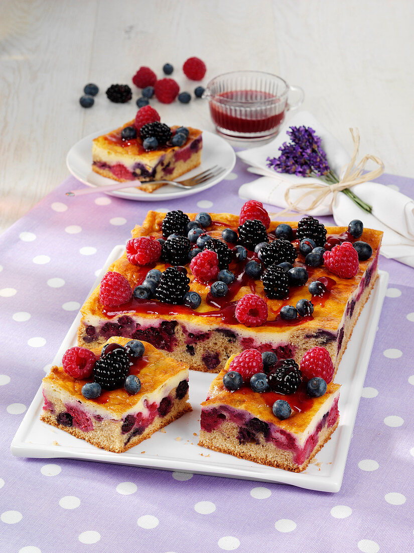 Beeren-Cappuccino-Kuchen