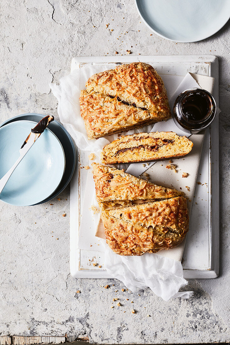 Vegemite and cheese scones