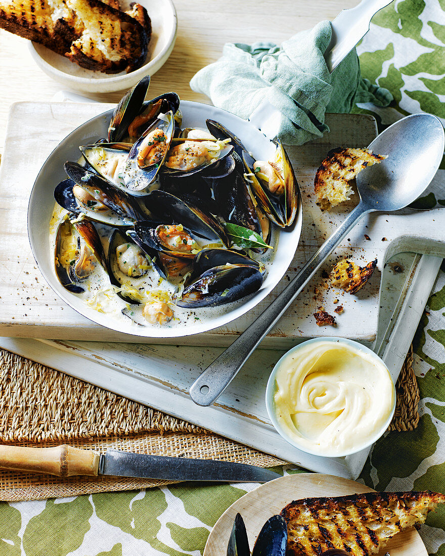 Mussels with habañero sauce