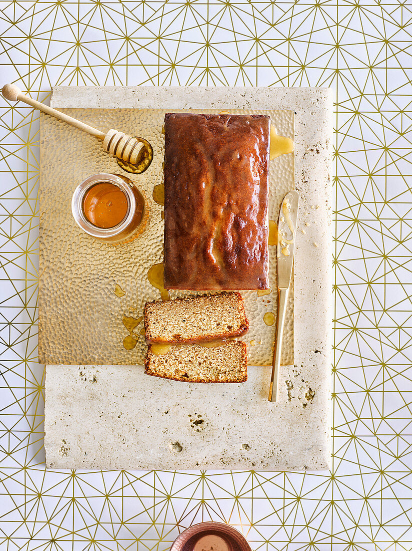 Spiced honey drizzle cake
