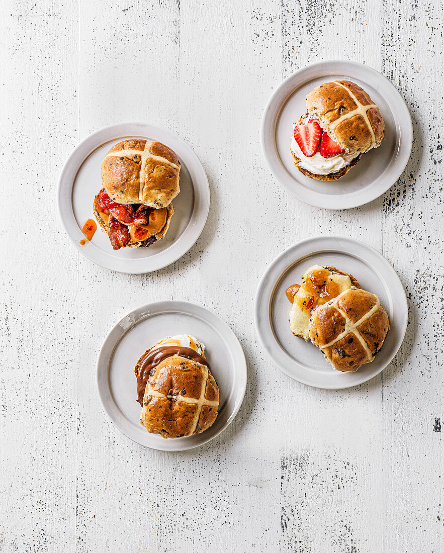 Four ways with hot cross buns