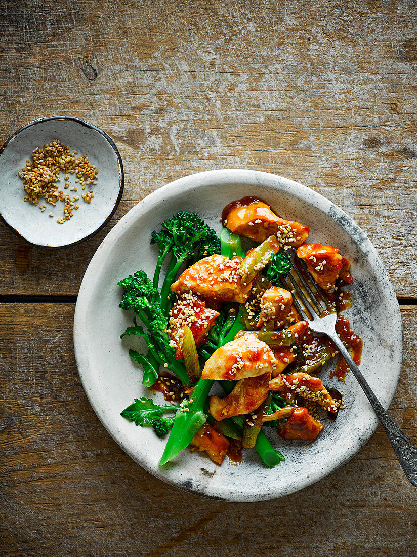 Healthy Honey Sesame Chicken