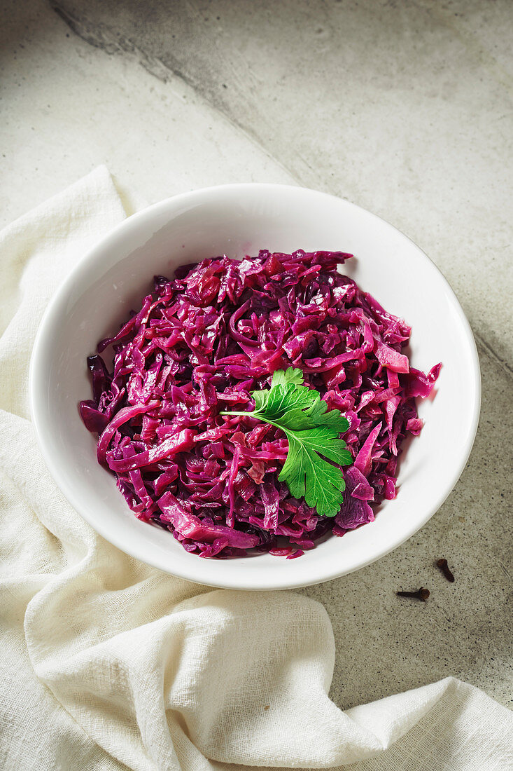 Rotkohl - traditional sweet and sour Geman red cabbage