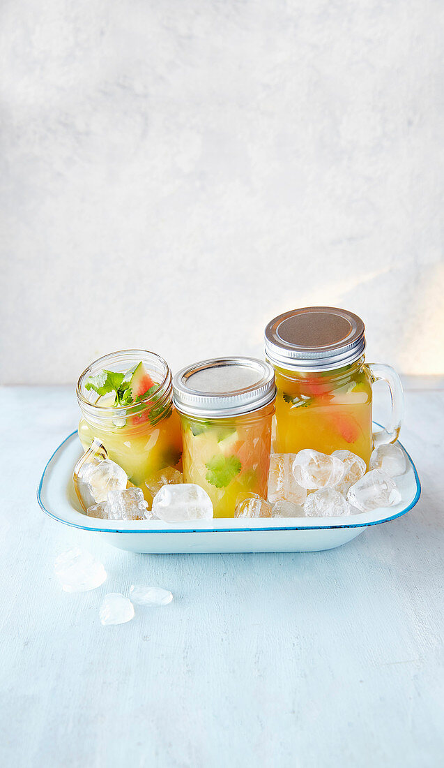 Coconut and pineapple cooler