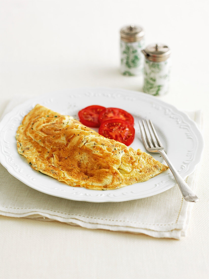Classic french omelette