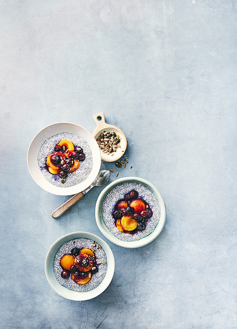 Apricot and seed overnight chia