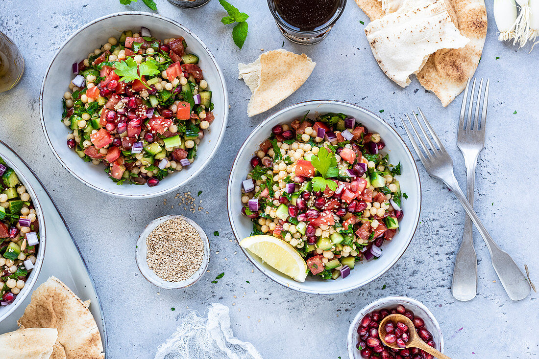 Tabouleh - Libanesischer Petersiliensalat mit Couscous