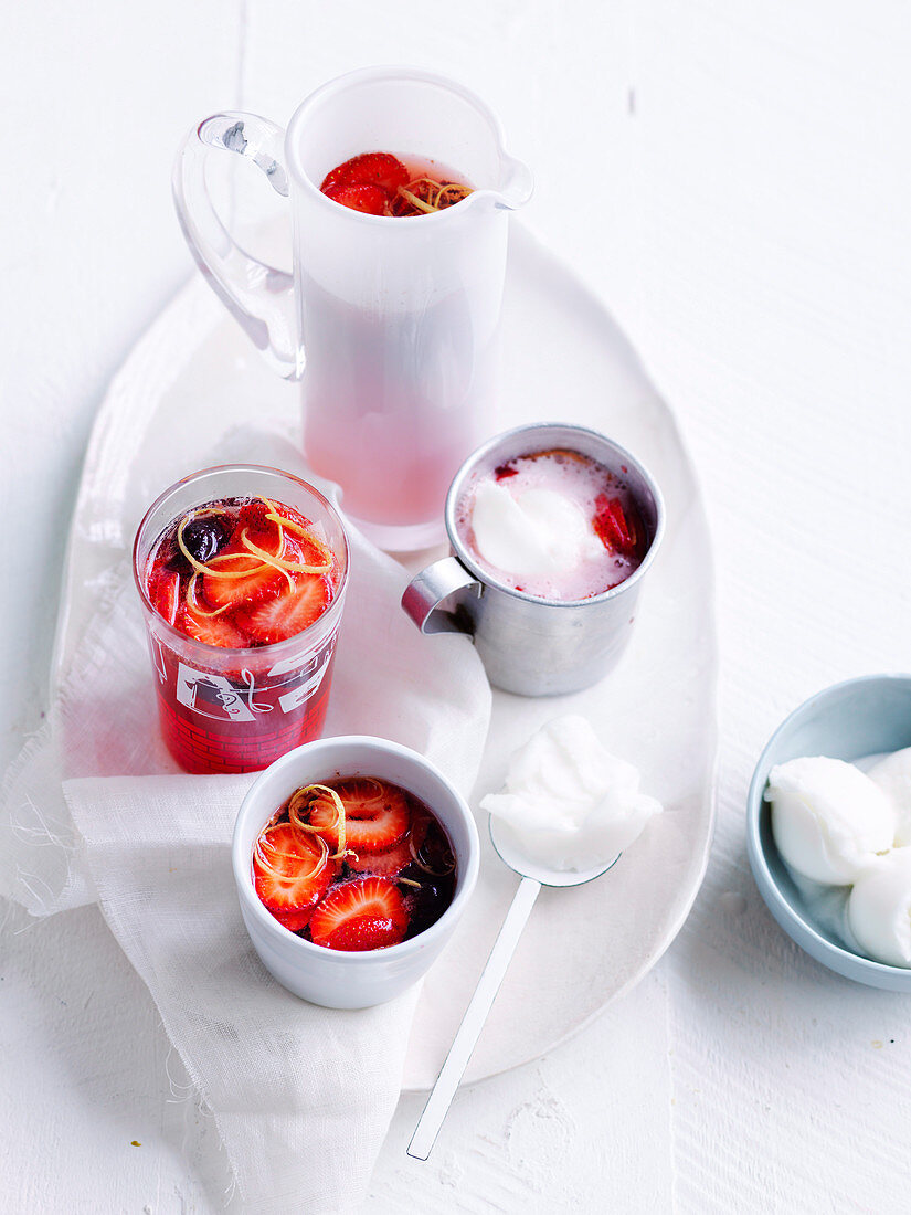 Strawberry and lemonade salad