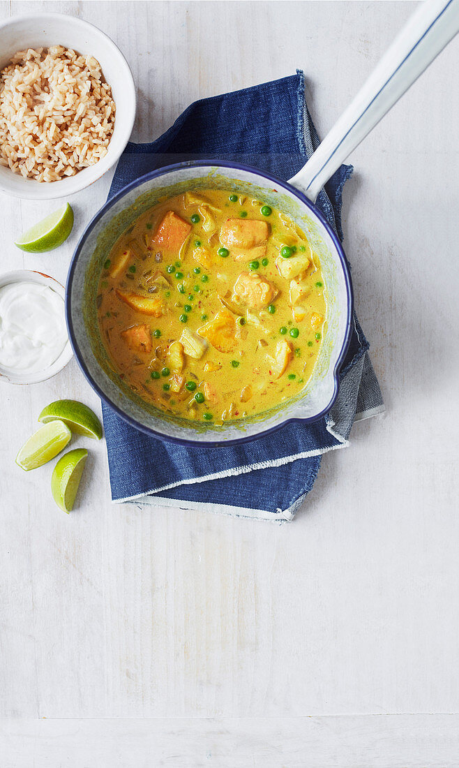 Coconut fish curry