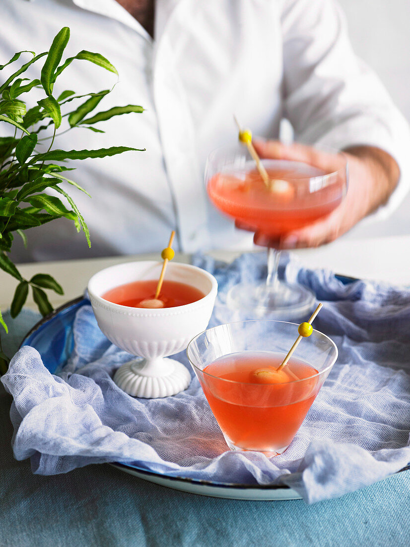 Litschi-Cocktails