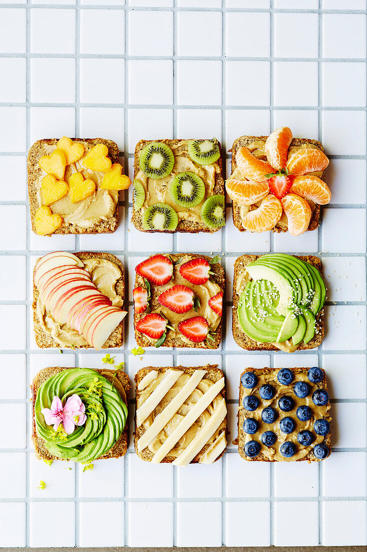 Vegan Kitchen nut and seed butter breads with fruits