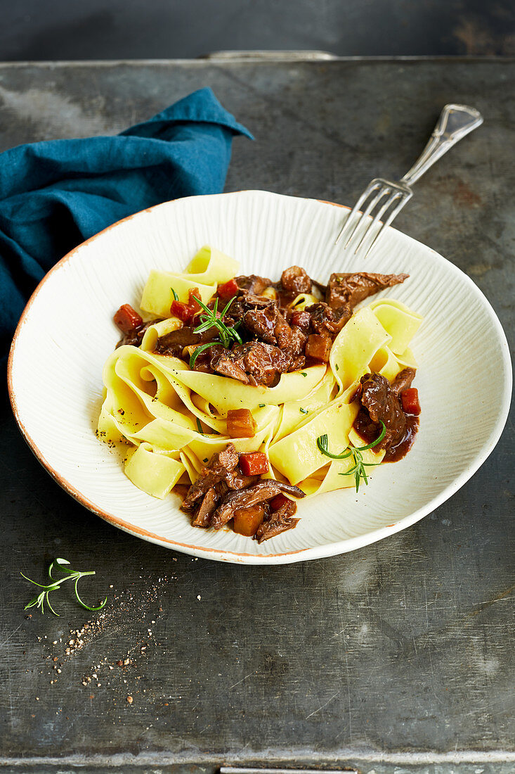 Hare stew with pappardelle