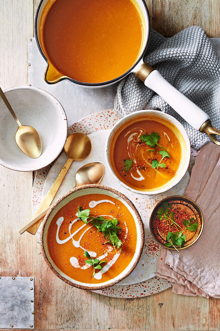 Japanese pumpkin soup