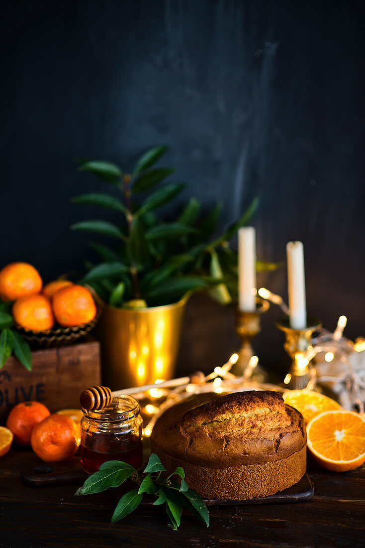 Weihnachtlicher Orangenkuchen