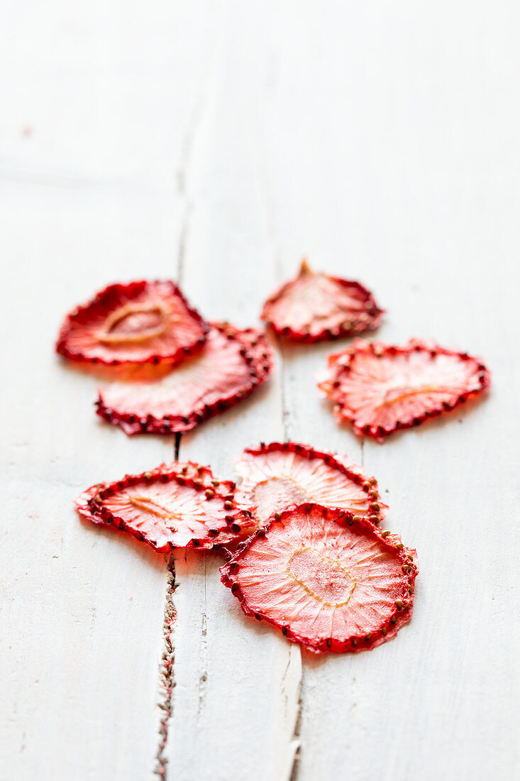 Getrocknete Erdbeerscheiben