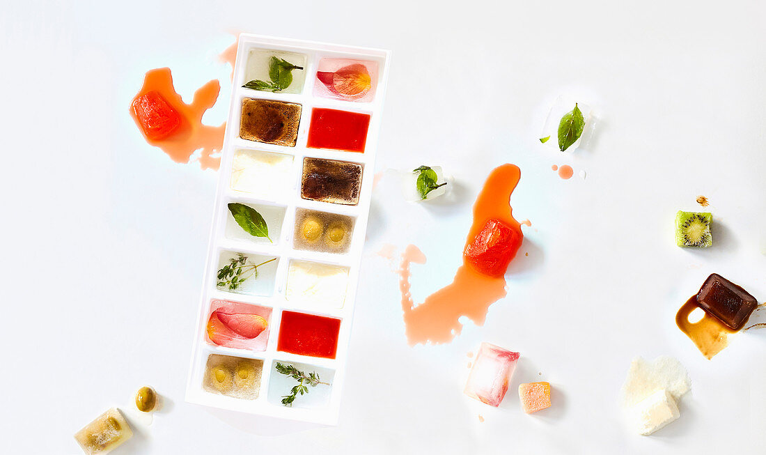 Flavoured ice cubes